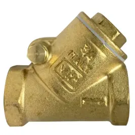 Midland Metal 940353B Y-Pattern Swing Check Valve, 3/4 in Nominal, FPT, Cast Brass Body, Domestic Weekend Sale