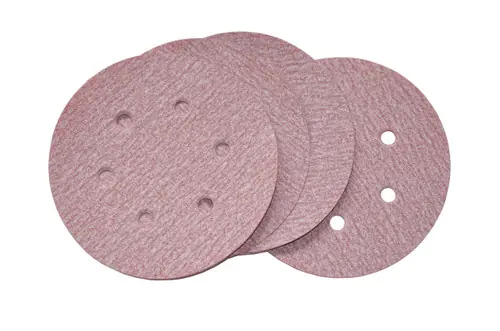 Get Yours Alfa Tools VDAR56000 5" x 0 600G Hook & Loop Paper Disc, Red Aluminum Oxide 100/Box