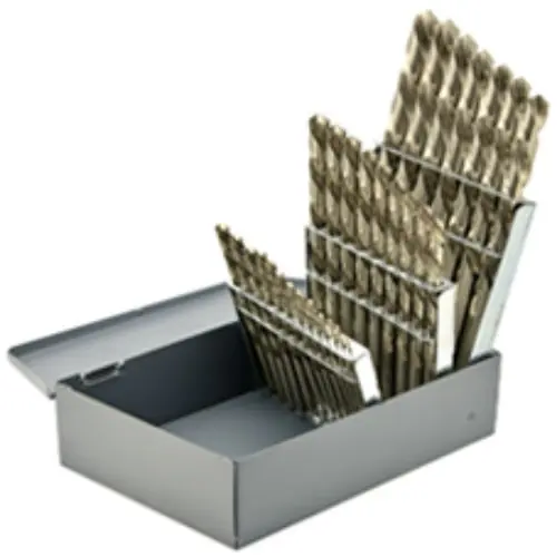 Alfa Tools SFL50192 21 pc HS 3 Flat Bit USA Split Point Jobber Drill Set Sale