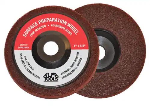 Authentic Alfa Tools SPWA10401 4" x 5/8" T27 Aluminum Oxide Surface Preparation Wheel, 10 Pack
