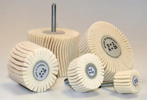 Alfa Tools FW20662 2" x 1" Felt Polishing Flap Wheel Medium, 10 Pack Direct From Factory