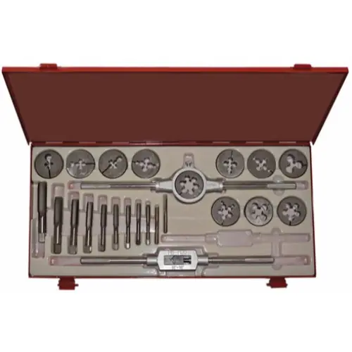 Alfa Tools TDS24MC 24 pc Carbon Steel Metric Tap&Round Die Set Shop Now