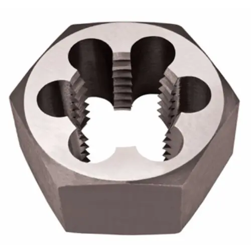Alfa Tools CSRTD70770 4" - 8 Carbon Steel Rethreading Hex Die Same Day Shipping
