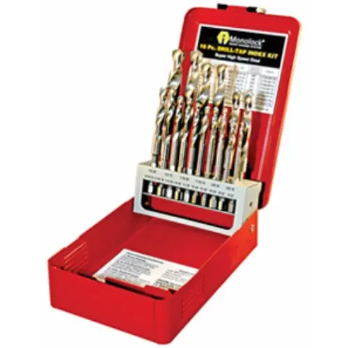 Alfa Tools DTML66120 16 pc Combined Drill-Tap Bit Set While Supplies Last