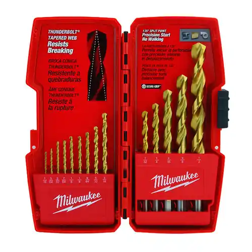 Final Sale Milwaukee Tool 48-89-0011 14PC THUNDERBOLT Titanium Drill Bit Set