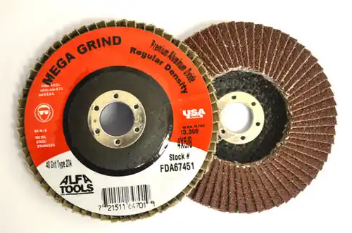 Alfa Tools FDZ67472 4" x 5/8" x 60 Grit Type 27 Zirconia Flap Disc, 10 Pack Price Drop