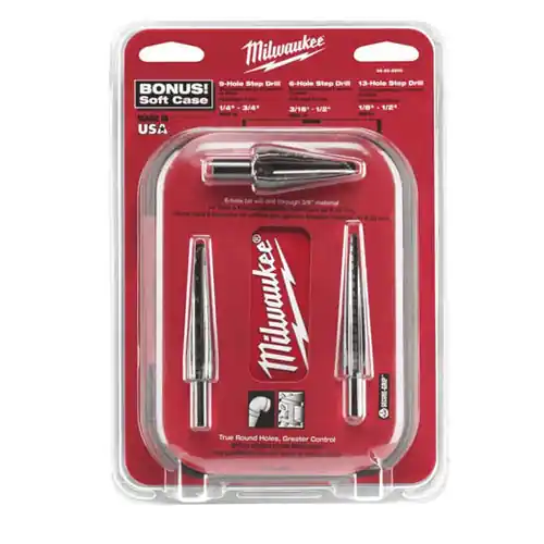 Low Price Milwaukee Tool 48-89-9234 2PC Step Drill Bit Set 4