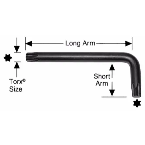 Alfa Tools HK15276 T15 Long Arm Torx-L Key, 25 Pack Next Day Delivery