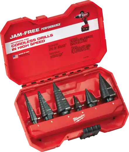 Milwaukee Tool 48-89-9224 6PC Step Drill Bit Set Price Cut