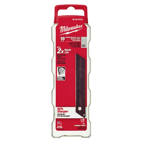 Milwaukee Tool 48-22-9125 25mm Precision Snap Blades (10 PK) Must Have