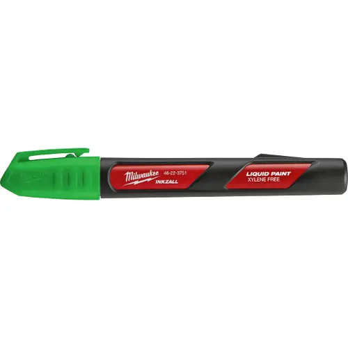 Milwaukee Tool 48-22-3751 INKZALL Green Liquid Paint Marker, 12 Pack Buy Direct