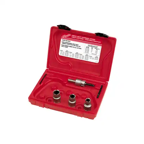 Seasonal Sale Milwaukee 49-22-8200 5PC Quick Change Steel Plate Carbide Hole Cutter Set