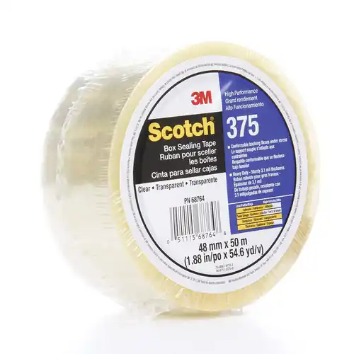 SCOTCH Carton Sealing Tape,Clear,72mm x 50m 375 Low Price
