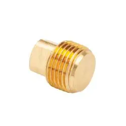 Best Price Mid-America Fittings LF109SD-4 Square Head Solid Plug, 1/4 in MPT, 0.8 in, Brass