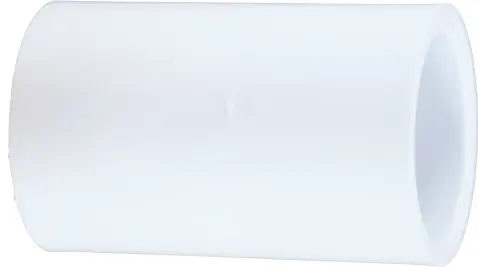 Free Returns Midland Metal 55740 Pipe Coupling, 1-1/2 in Slip x 1-1/2 in Slip, PVC, White, SCH 40 Schedule