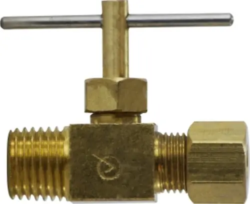 AMC 709101-0402 Needle Valve, 1/4 x 1/8 in Nominal, Compression x MIP, Brass Body Shop Now