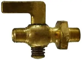Midland Metal 46326 Air Cock, 3/8 in Nominal, MIP x MIP, Brass Body Best Choice