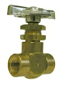 High Quality Midland Metal 46782 Regular Style Straight Needle Valve, 1/4 in Nominal, FPT, Brass Body