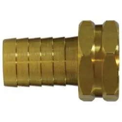 Authentic Midland Metal 29FGH-1012H MAF/USA Barb x FGH Swivel, MAF/USA GARDEN HOSE, 5/8 x 3/4 Gh Swivel W/Hex Nut, MAF/USA Brass Fittings