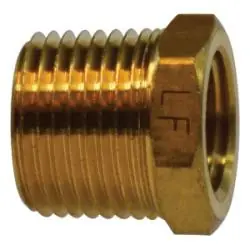 AMC 706110-0402 Hex Bushing, 1/4 in MPT x 1/8 in FPT, 0.62 in, Brass Top Pick