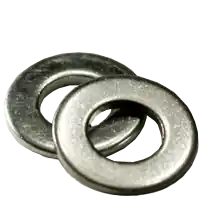 Authentic 1" SAE Flat Washers, Zinc Cr+3, Low Carbon Steel, Qty 5