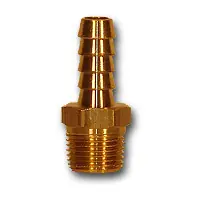 Mid-America Fittings LF29-64 Rigid Adapter, 3/8 in Hose x 1/4 in MPT, Brass Best Choice