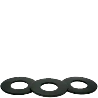 1 1/2" USS Flat Washers, Plain Finish, Medium Carbon Steel, Thru-Hardened, Made in USA, Qty 10 Today Only