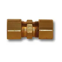 Mid-America Fittings LF62-10 Union, 5/8 in Compression x 5/8 in Compression, Brass Price Drop