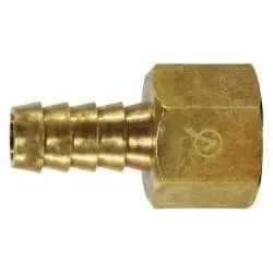 AMC 707002-0806 Rigid Adapter, 1/2 in Hose Barbed x 3/8 in FIP, Brass While Supplies Last