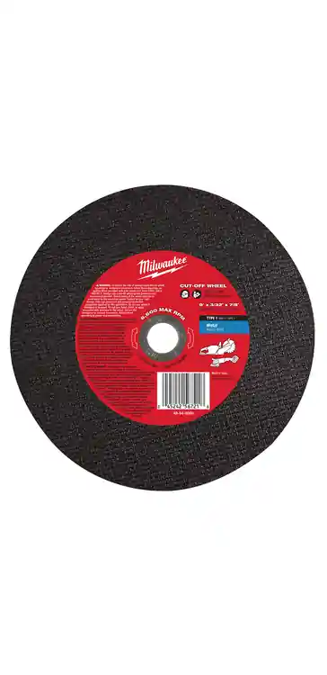 Milwaukee Tool 49-94-9000 9" x 3/32" x 7/8" Cut-Off Wheel (Type 1), 25 Pack In Demand