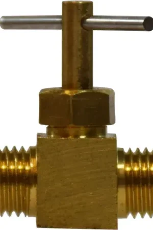 AMC 709110-06 Needle Valve, 3/8 x 3/8 in Nominal, Flared x Flared, Brass Body Popular