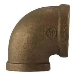 AMC 38105-2408 90 deg Reducing Elbow, 1-1/2 in FPT x 1/2 in FPT, Bronze Big Sale
