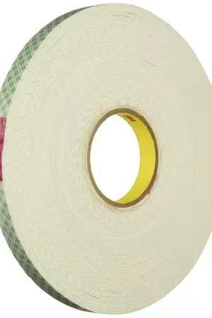 Certified 3M Double Coated Tape,1 In x 5 yd.,Natural 4016