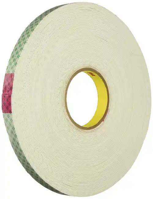 Certified 3M Double Coated Tape,1 In x 5 yd.,Natural 4016