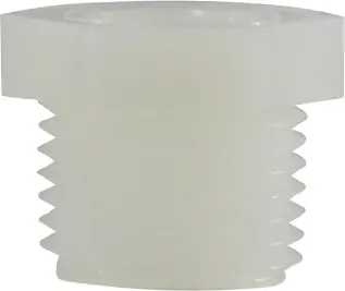 Secure Checkout Midland Metal 28816W Reducer Hex Bushing, 2 in MPT x 1-1/4 in FPT, Nylon, White