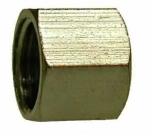 Midland Metal 18056 Nut, 1/2 in Compression, Brass, Nickel-Plated Limited Offer