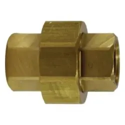 AMC 06104-08 Pipe Union, 1/2 in FNPTF x 1/2 in FNPTF, 1.79 in, Brass Top Pick