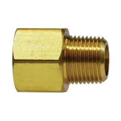 Cheap Midland Metal 120A-CB Extender Adapter, Pipe, 3/8 x 1/4 Pipe Adapt Fpt To Mpt, Brass Fittings