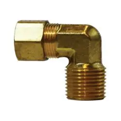 AMC 00069-0502 90 deg Elbow, 5/16 in Compression x 1/8 in Male NPTF, Brass Hot Deal