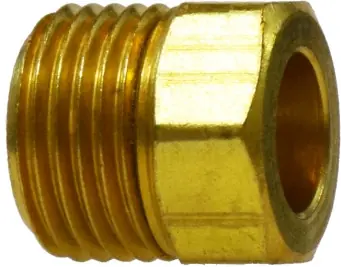 Midland Metal 12021 Hex Nut, 3/4 in Male Inverted Flared, Brass Special Discount