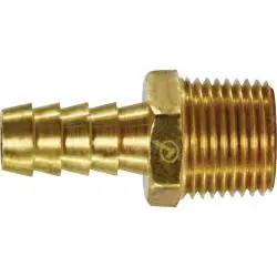 AMC 707001-0606 Rigid Adapter, 3/8 in Hose Barbed x 3/8 in MNPTF, Brass Buy Online