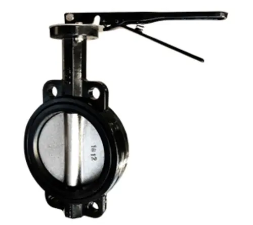 Midland Metal 9650L2.5SE Butterfly Valve, 2-1/2 in Nominal, Flangeless, Ductile Iron Body Crafted