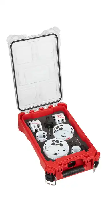 Milwaukee Tool 49-22-5606 HOLE DOZER Bi-Metal Hole Saw Kit with PACKOUT Compact Organizer - 10PC Special Offer
