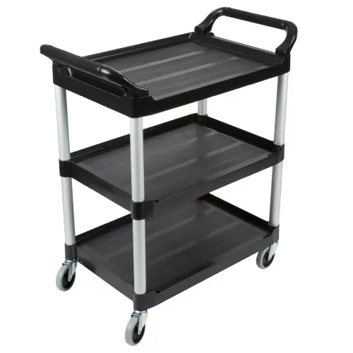 RUBBERMAID Utility Cart,200 lb. Load Cap.,Plastic FG342488BLA Sale