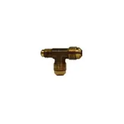 AMC 704059-060608 Reducing Union Tee, 3/8 in Flared x 3/8 in Flared x 1/2 in Flared, Brass While Supplies Last