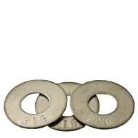 Trusted Brand 1/4" x 11/16" x 0.05 Flat Washers, Commercial, 316 Stainless Steel, Qty 100