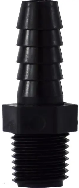 Midland Metal 33318P Adapter, 3/4 in Hose Barbed x 1-1/4 in MIP, Polypropylene Authentic