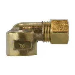 Top Rated AMC 700070-0502 90 deg Elbow, 5/16 in Compression x 1/8 in FPT, Brass