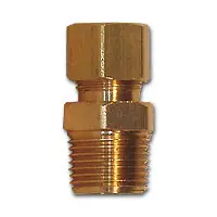 One Day Deal Mid-America Fittings LF68-1416 Adapter, 7/8 in Compression x 1 in MPT, Brass