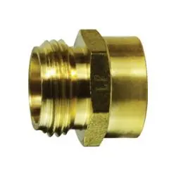 AMC 707480-1208 Rigid Adapter, 3/4 in MGH x 1/2 in FIP, Brass Flash Sale